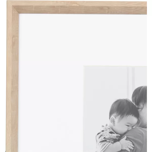 Kate and Laurel Calter Modern Wall Picture Frame Set of 3 16x20 matted to 8x10 Natural Modern ThreePiece Frame Set for Gallery Wall Frame Set in Living Room Wall DcorNatural