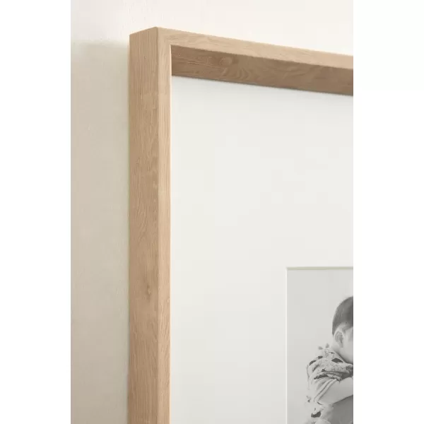 Kate and Laurel Calter Modern Wall Picture Frame Set of 3 16x20 matted to 8x10 Natural Modern ThreePiece Frame Set for Gallery Wall Frame Set in Living Room Wall DcorNatural