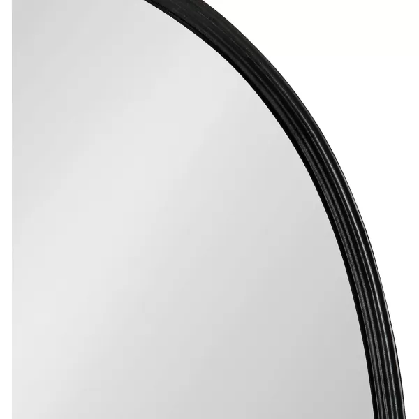 Kate and Laurel Caskill Modern Arched Wall Mirror 20 x 34 Black Decorative Tall Bathroom Mirror for Wall Decor with Rounded Arch Mirror Frame and Sophisticated LookBlack