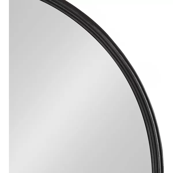 Kate and Laurel Caskill Modern Arched Wall Mirror 20 x 34 Black Decorative Tall Bathroom Mirror for Wall Decor with Rounded Arch Mirror Frame and Sophisticated LookBlack