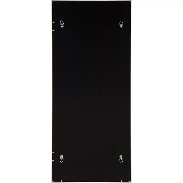 Kate and Laurel Cassat Casual Modern Window Wall Accent Mirror WhiteGold