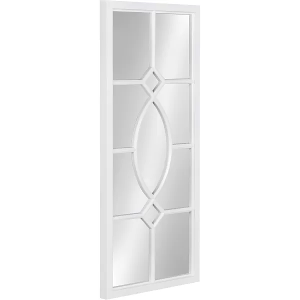 Kate and Laurel Cassat Casual Modern Window Wall Accent Mirror WhiteWhite