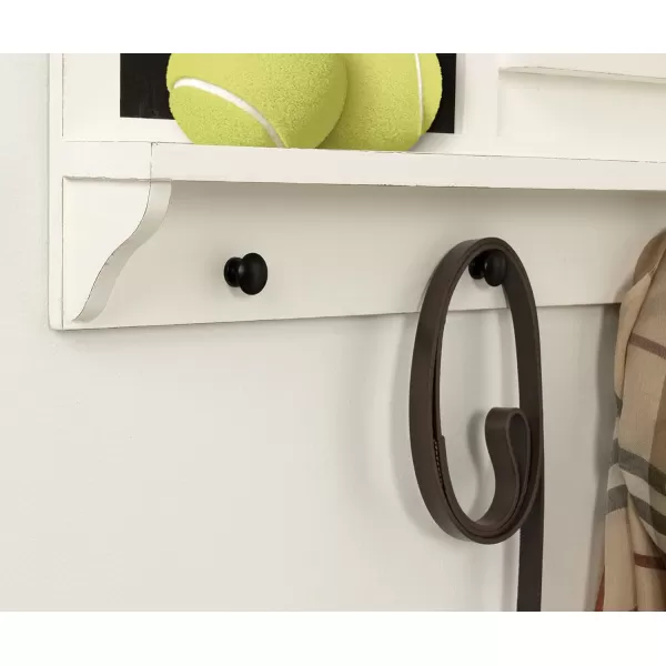 Kate and Laurel Cates Magnetic Wall Organizer with Pockets White 30x28White