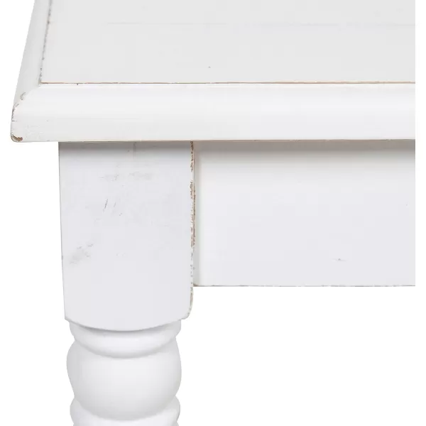 Kate and Laurel Cates Shiplap Barnwood Bench 14quot x 42quot x 19quot Rustic White Versatile Decor Piece Great for Entryway Living Room Kitchen BathroomWhite