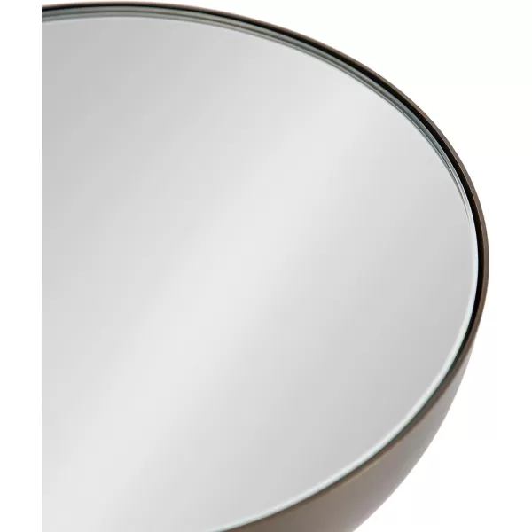 Kate and Laurel Chandon Modern Sophisticated Drink Table 8 x 8 x 23 Gray Gunmetal Contemporary Sculptural Plant Pedestal Table with Unique Tinted Tabletop and Polished Metallic FinishGold