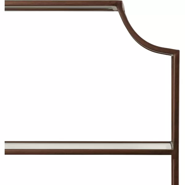 Kate and Laurel Ciel ThreeTiered Wall Shelf 21 x 30 Bronze Decorative Floating Shelf Storage and Wall Organizer for Over Toilet Storage Bathroom Display