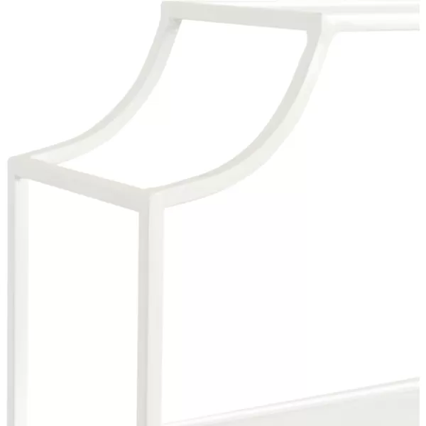 Kate and Laurel Ciel ThreeTiered Wall Shelf 21 x 30 White Decorative Floating Shelf Storage and Wall Organizer for Over Toilet Storage Bathroom Display