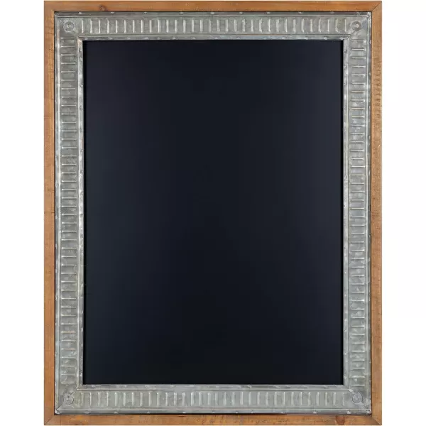 Kate and Laurel Deely Rustic Chalkboard 24 x 30 Rustic Brown Decorative Magnetic Chalkboard for Wall