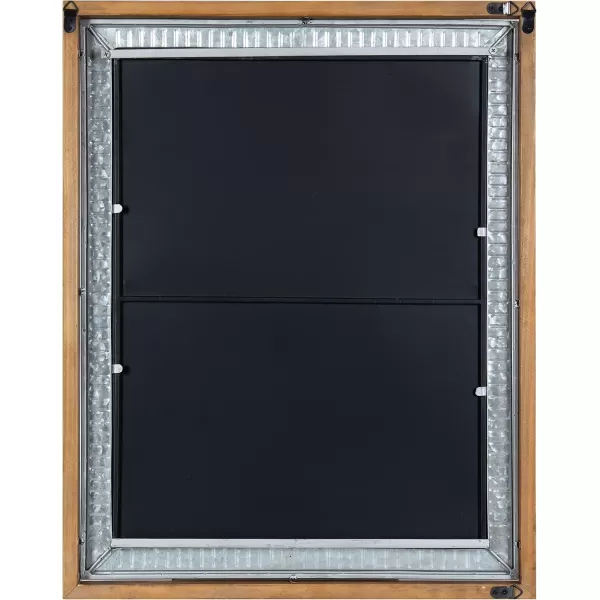 Kate and Laurel Deely Rustic Chalkboard 24 x 30 Rustic Brown Decorative Magnetic Chalkboard for Wall