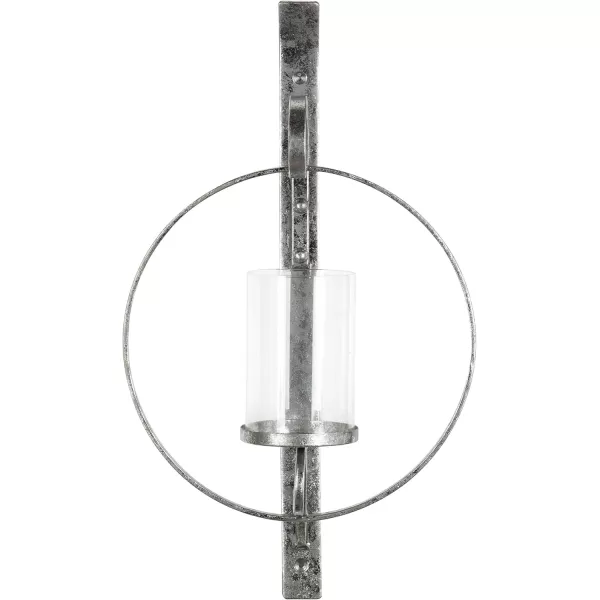 Kate and Laurel Doria Metal Wall Candle Holder Sconce GoldSilver