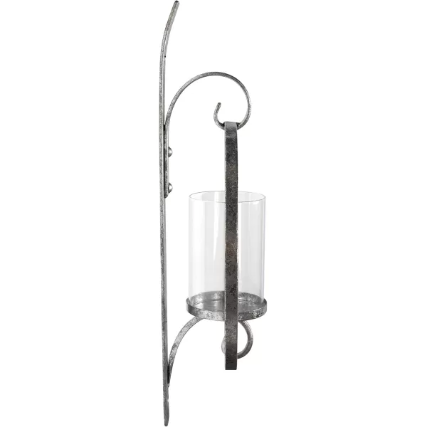 Kate and Laurel Doria Metal Wall Candle Holder Sconce GoldSilver