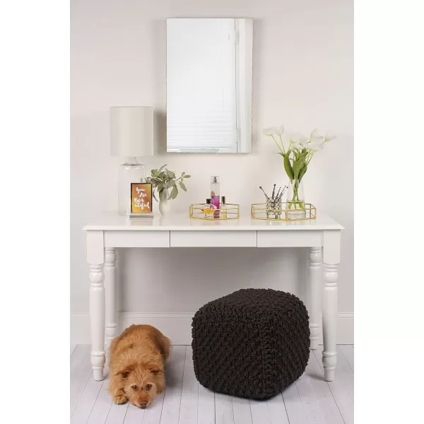 Kate and Laurel Felicia Modern Glam 2Piece Nesting Metal Mirrored Decorative Accent Trays BlackGold