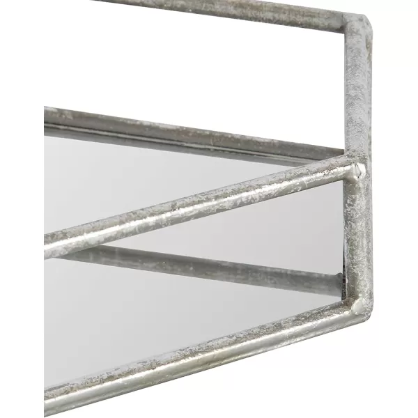 Kate and Laurel Felicia Modern Glam Long Metal Mirrored Vanity Storage Organizer Tray GoldSilver