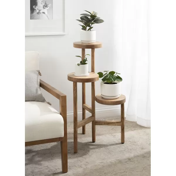 Kate and Laurel Fitley Wooden Plant Stand 16x16x35 NaturalNatural
