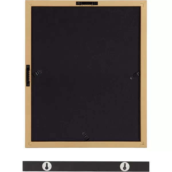 Kate and Laurel Gallery Wall Frame and Shelf Kit Set of 10 Three Modern Glam Finishes Assorted Size Photo FramesAssorted