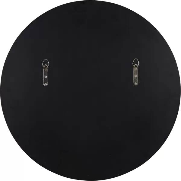 Kate and Laurel Gwendolyn Decorative Round Wall Mirror with Beaded Gold Leaf Frame 236Inch DiameterGold