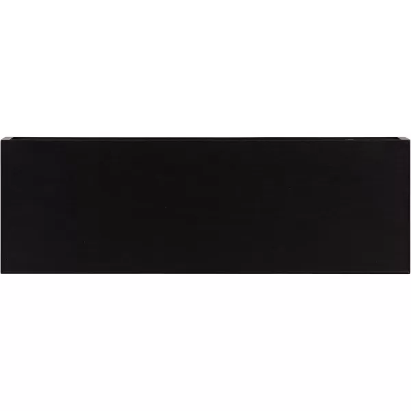 Kate and Laurel Havlock Modern Natural Floating Shelves Set of 3 12 x 8 Black Functional Bathroom and Kitchen Shelves for Storage and DisplayBlack