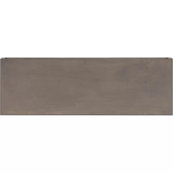 Kate and Laurel Havlock Modern Natural Floating Shelves Set of 3 12 x 8 Black Functional Bathroom and Kitchen Shelves for Storage and DisplayGrey