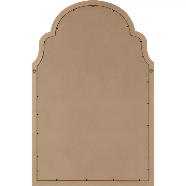 Kate and Laurel Holbrook Glam Framed Arch Fabric Pinboard 24 x 36 Gold Decorative Modern Bulletin Board for WallGold