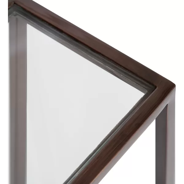 Kate and Laurel Jaspur Square Metal End Table 7x7x21 GoldWhiteBronze