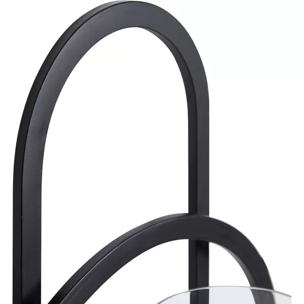 Kate and Laurel Jonas Metal Wall Sconce 10 x 5 x 19 Black Sleek Modern Iron Wall Sconce for Lighting and Decor