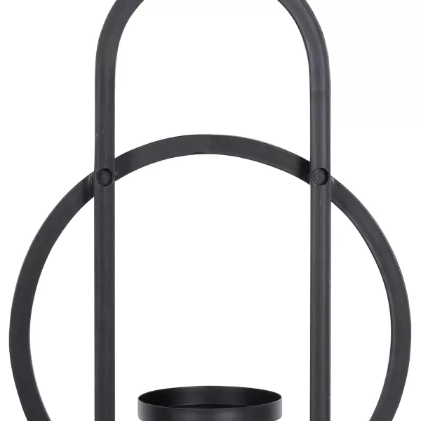 Kate and Laurel Jonas Metal Wall Sconce 10 x 5 x 19 Black Sleek Modern Iron Wall Sconce for Lighting and Decor