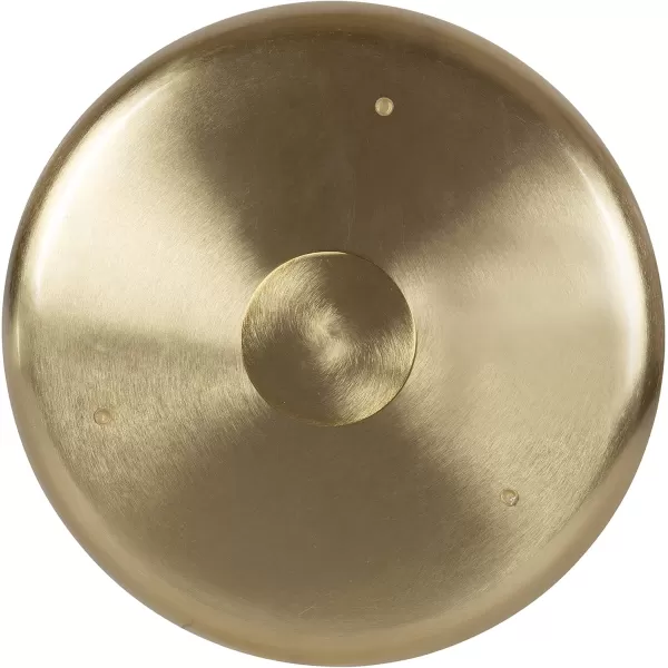 Kate and Laurel Laranya Tiered Round Decorative Tray 12x12x15 WhiteGoldBlackGold