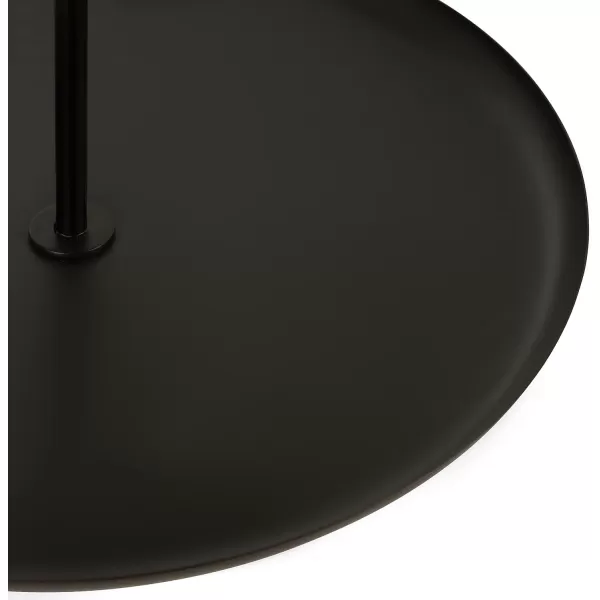 Kate and Laurel Laranya Tiered Round Decorative Tray 12x12x15 WhiteGoldTealBlack