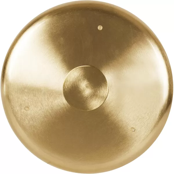 Kate and Laurel Laranya Tiered Round Decorative Tray 12x12x15 WhiteGoldWhiteGold