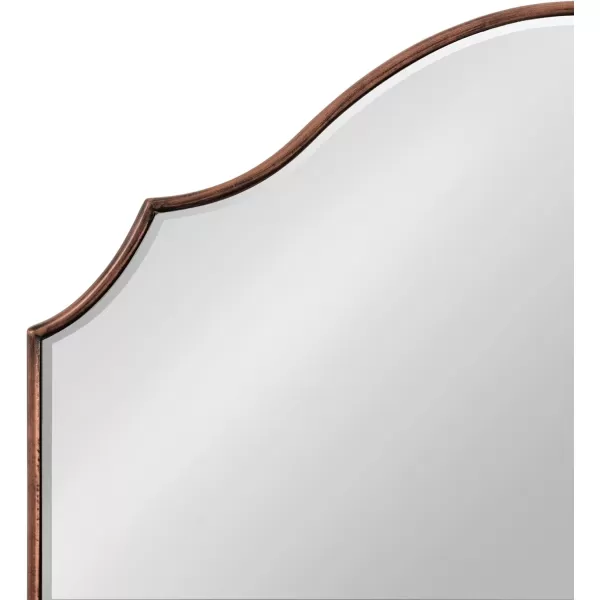 Kate and Laurel Leanna Glam Horizontal Wall Mirror 275 x 315 Gold Sophisticated Large Mirror for WallBronze