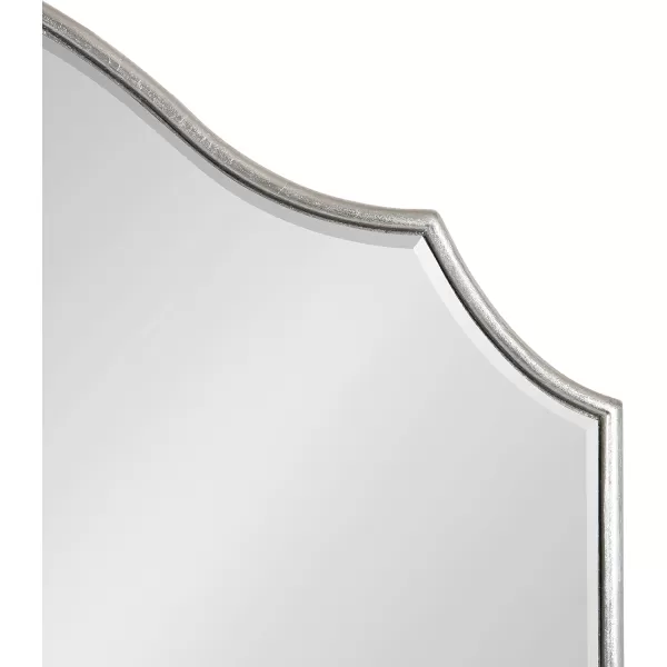 Kate and Laurel Leanna Glam Horizontal Wall Mirror 275 x 315 Gold Sophisticated Large Mirror for WallSilver