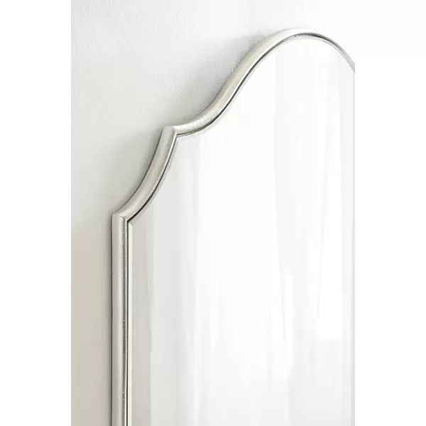 Kate and Laurel Leanna Glam Horizontal Wall Mirror 275 x 315 Gold Sophisticated Large Mirror for WallSilver