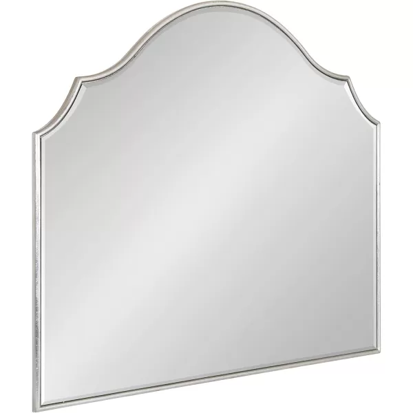 Kate and Laurel Leanna Glam Horizontal Wall Mirror 275 x 315 Gold Sophisticated Large Mirror for WallSilver