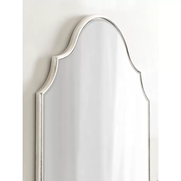 Kate and Laurel Leanna Glam Horizontal Wall Mirror 275 x 315 Gold Sophisticated Large Mirror for WallSilver