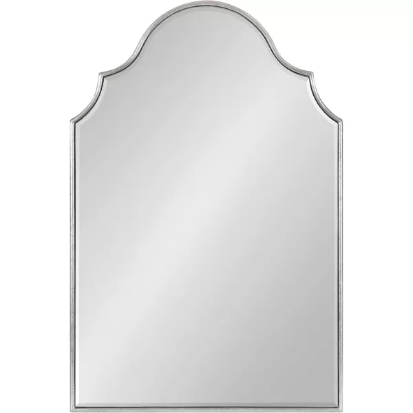 Kate and Laurel Leanna Glam Horizontal Wall Mirror 275 x 315 Gold Sophisticated Large Mirror for WallSilver