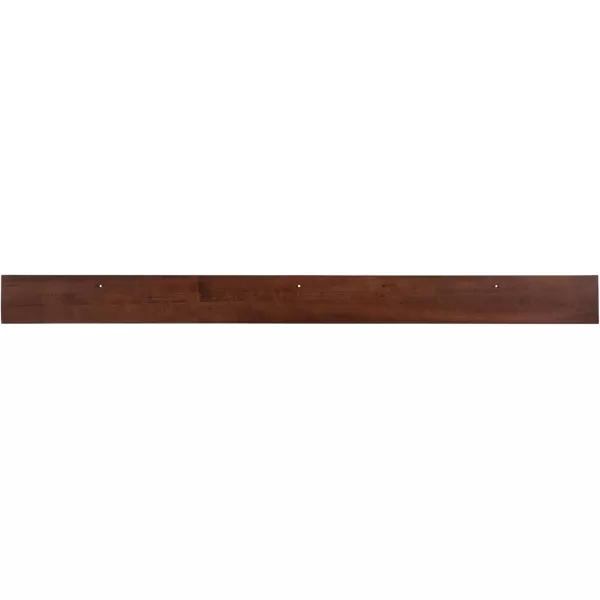 Kate and Laurel Levie Modern Floating Wall Shelf Picture Frame Holder Ledge GoldWalnut Brown