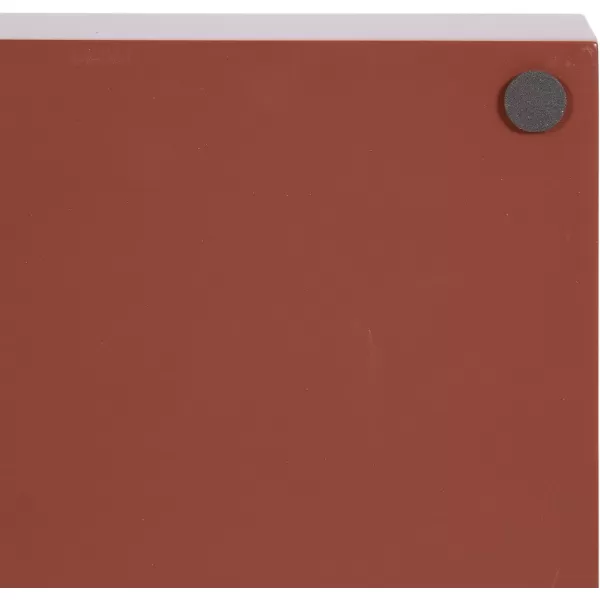 Kate and Laurel Lipton Decorative Tray with Polished Gold Metal Handles Soft PinkRed