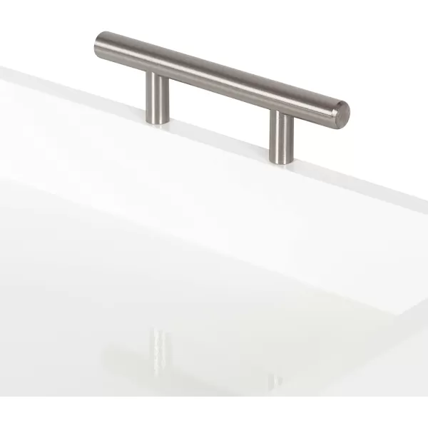 Kate and Laurel Lipton Decorative Tray with Polished Gold Metal Handles Soft PinkWhiteSilver