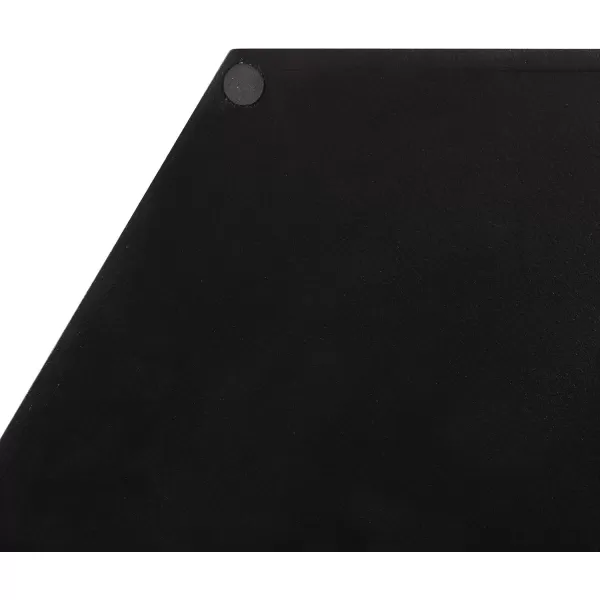 Kate and Laurel Lipton Modern Hexagon Decorative Tray 18quot x 18quot Black with Gold Metal HandlesBlackSilver