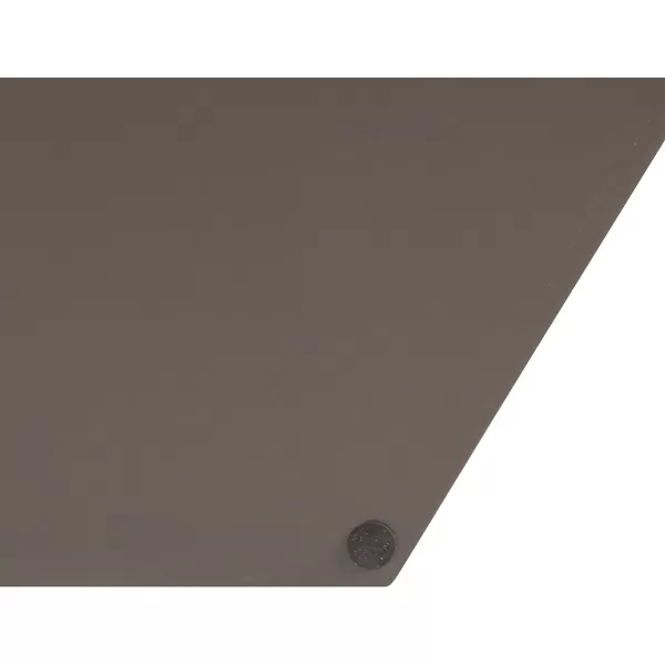 Kate and Laurel Lipton Modern Hexagon Decorative Tray 18quot x 18quot Black with Gold Metal HandlesBrown