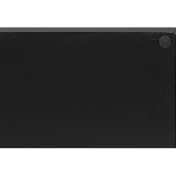 Kate and Laurel Lipton Modern Tray Set Set of 2 Black and Silver Glam Decorative Trays for Storage and DisplayBlackSilver