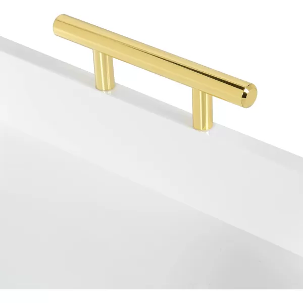 Kate and Laurel Lipton Oblong Octagon Decorative Tray 14 x 18 White and Gold Display Tray with Polished Metal Handles