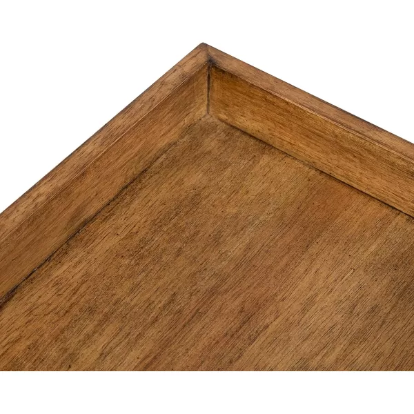 Kate and Laurel Lowry Farmhouse Wood Ladder Shelf 18 x 14 x 58 Natural Wood Decorative Modern Leaning Shelf for Storage and Display