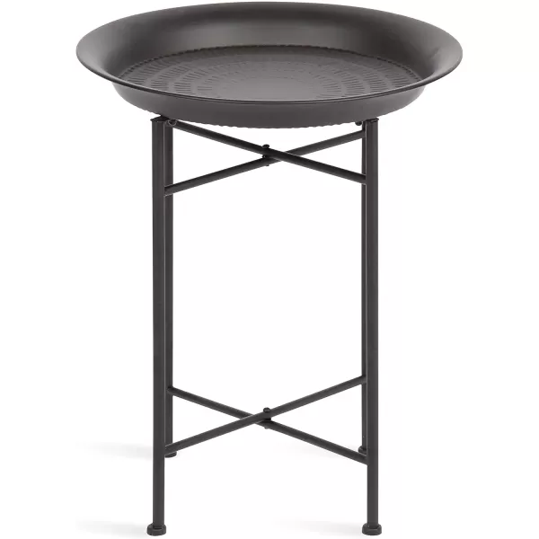 Kate and Laurel Mahdavi Modern Coffee Table 26 x 26 x 16 Black Unique Coffee Table with Sophisticated DesignBlack