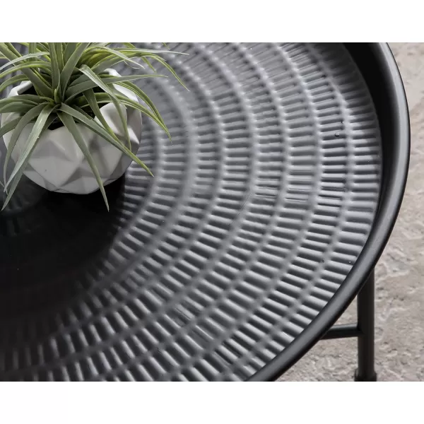 Kate and Laurel Mahdavi Modern Coffee Table 26 x 26 x 16 Black Unique Coffee Table with Sophisticated DesignBlack