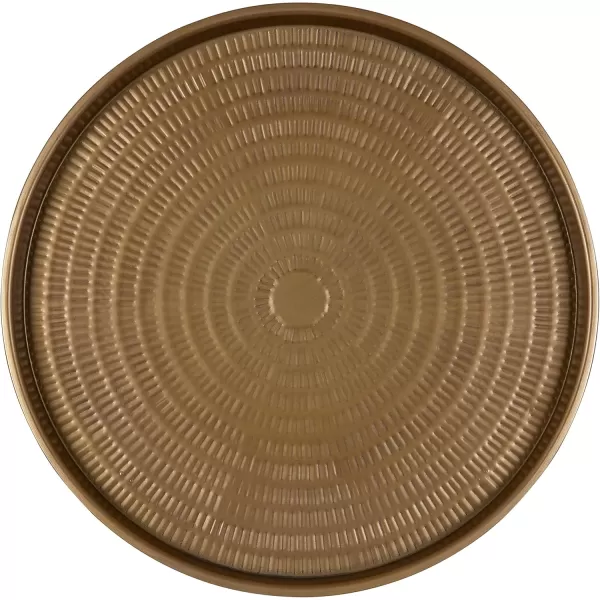Kate and Laurel Mahdavi Modern Coffee Table 26 x 26 x 16 Black Unique Coffee Table with Sophisticated DesignGold