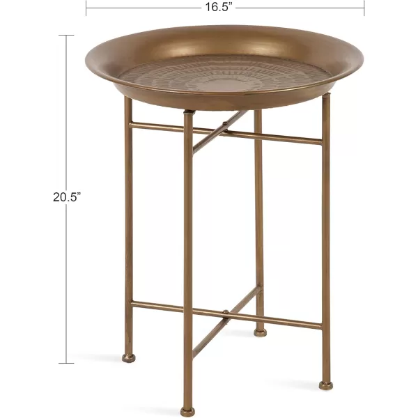 Kate and Laurel Mahdavi Modern Coffee Table 26 x 26 x 16 Black Unique Coffee Table with Sophisticated DesignGold