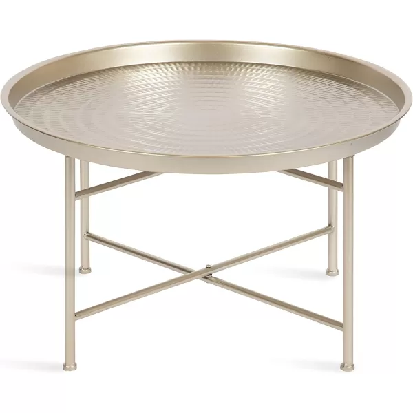 Kate and Laurel Mahdavi Modern Coffee Table 26 x 26 x 16 Silver Unique Coffee Table with Sophisticated Design