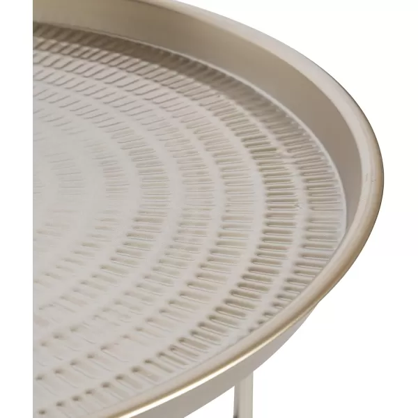 Kate and Laurel Mahdavi Modern Coffee Table 26 x 26 x 16 Silver Unique Coffee Table with Sophisticated Design