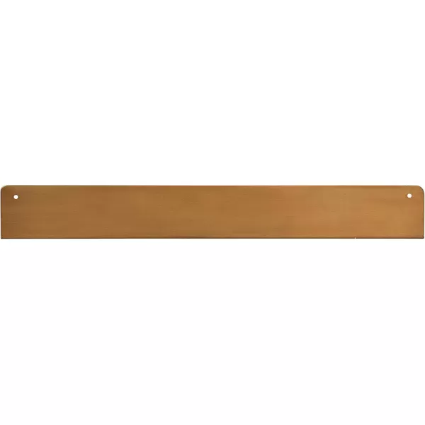 Kate and Laurel Mezzo Modern Metal Photo Display Ledge 36 White Decorative Contemporary Floating Narrow Photo Shelf Rail for Gallery Display and StorageGold